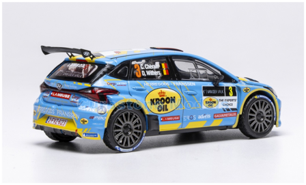 Modelauto 1:43 | IXO-Models RAM964 | Hyundai i20 Rally2 | Boutsen Ginion Motorsport 2024 #3 - C.Cherain - R.Withers 