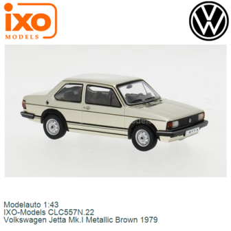 Modelauto 1:43 | IXO-Models CLC557N.22 | Volkswagen Jetta Mk.I Metallic Brown 1979