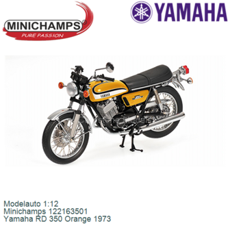 Modelauto 1:12 | Minichamps 122163501 | Yamaha RD 350 Orange 1973