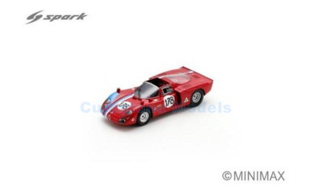 Modelauto 1:43 | Spark SI035 | Alfa Romeo T33-2 | Racing Team V.D.S 1968 #178 - R.Slotemaker - T.Pilette