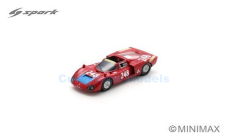 Modelauto 1:43 | Spark SI037 | Alfa Romeo T33-2 | Scuderia Madunina 1969 #248 - E.Pinto - -.Alberti 