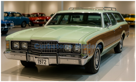 Modelauto 1:43 | IXO-Models CLC608N.22 | Ford LTD Country Squire Bright Green 1972