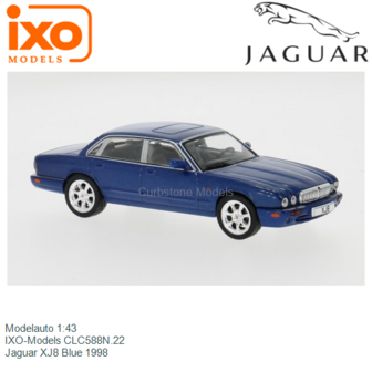 Modelauto 1:43 | IXO-Models CLC588N.22 | Jaguar XJ8 Blue 1998
