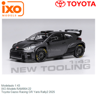 Modelauto 1:43 | IXO-Models RAM954.22 | Toyota Gazoo Racing GR Yaris Rally2 2025