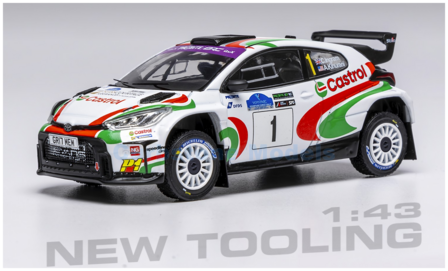 Modelauto 1:43 | IXO-Models RAM958.22 | Toyota Gazoo Racing GR Yaris Rally2 2025 #1 - C.Ingram - A.Kihurani