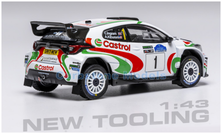 Modelauto 1:43 | IXO-Models RAM958.22 | Toyota Gazoo Racing GR Yaris Rally2 2025 #1 - C.Ingram - A.Kihurani