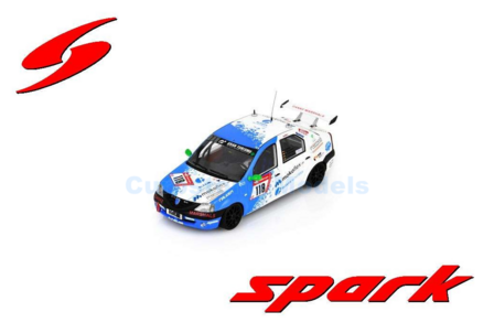 Modelauto 1:43 | Spark SG858 | Dacia Logan | SwiftWing.de Team mokoflex 2022 #118 - J.Bussman - O.Kriese - M.Lachmayer - Y.Lach