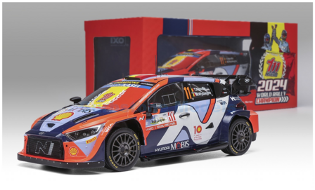 Modelauto 1:18 | IXO-Models 18RMC228.22 | Hyundai Shell Mobis WRT i20 N Rally1 2024 - T.Neuville - M.Wydaeghe