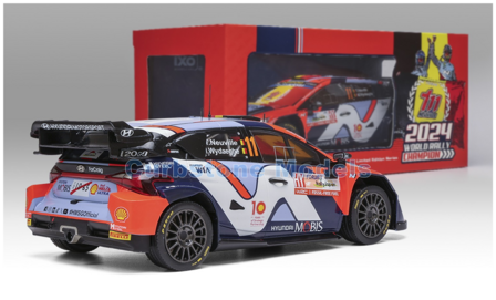 Modelauto 1:18 | IXO-Models 18RMC228.22 | Hyundai Shell Mobis WRT i20 N Rally1 2024 - T.Neuville - M.Wydaeghe