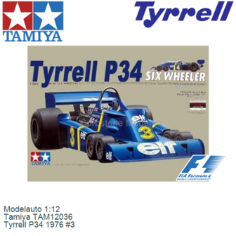 Modelauto 1:12 | Tamiya TAM12036 | Tyrrell P34 1976 #3