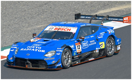 Modelauto 1:64 | Spark 64SGT25012 | Nissan Fairlady Z NISMO | TRS IMPUL with SDG Z TEAM IMPUL 2025 #12 - B.Baguette - K.Hiramin