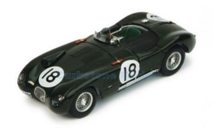 Modelauto 1:43 | Spark 43LM1953 | Jaguar XK 120 C (C-type) 1953 #18 - T.Rolt - D.Hamilton