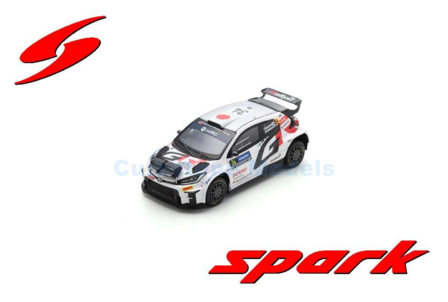 Modelauto 1:43 | Spark S6868 | Toyota Gazoo Yaris GR Rally2 2024 #34 - M.Salminen - Y.Yamamoto