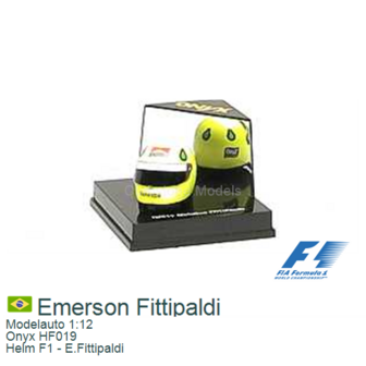 Modelauto 1:12 | Onyx HF019 | Helm F1 - E.Fittipaldi