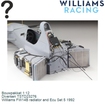 Bouwpakket 1:12 | Diversen TSTD23276 | Williams FW14B radiator and Ecu Set 5 1992