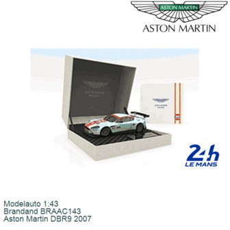 Modelauto 1:43 | Brandand BRAAC143 | Aston Martin DBR9 2007