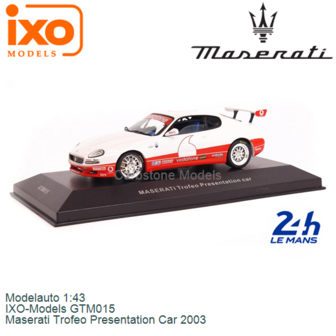 Modelauto 1:43 | IXO-Models GTM015 | Maserati Trofeo Presentation Car 2003