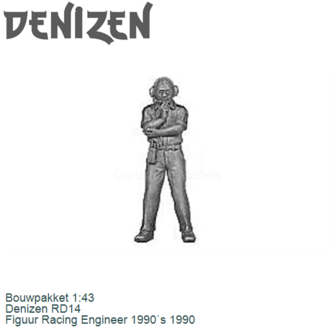 Bouwpakket 1:43 | Denizen RD14 | Figuur Racing Engineer 1990`s 1990