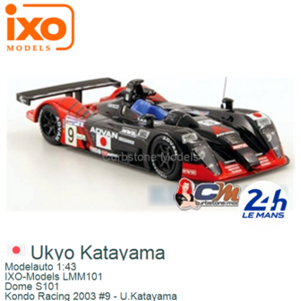 Modelauto 1:43 | IXO-Models LMM101 | Dome S101 | Kondo Racing 2003 #9 - U.Katayama