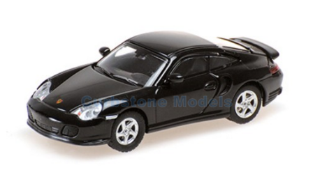 Modelauto 1:87 | Minichamps 870068174 | Porsche 911 Turbo Zwart 2000