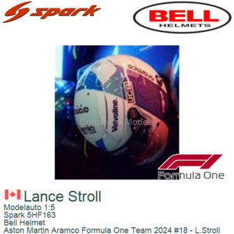 Modelauto 1:5 | Spark 5HF163 | Bell Helmet | Aston Martin Aramco Formula One Team 2024 #18 - L.Stroll
