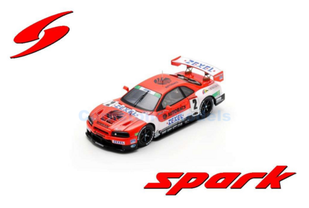 Modelauto 1:43 | Spark SJ164 | Nissan Skyline GT-R (R34) | ARTA Zexel Skyline/Nismo 1999 #2 - M.Krumm - A.Hahne - A.Suzuki