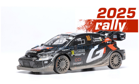 Modelauto 1:43 | IXO-Models RAM972E.22 | Toyota Gazoo Racing WRT GR Yaris Rally1 2025 #18 - A.Johnston - T.Katsuta