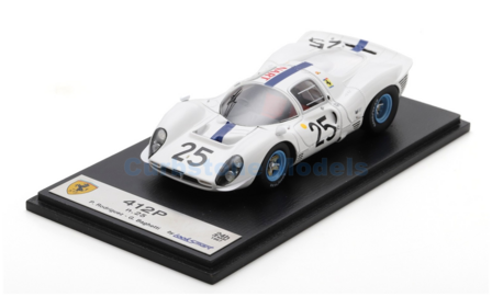 Modelauto 1:43 | Looksmart LSLM160 | Ferrari 412P | N.A.R.T. 1967 #25 - G.Baghetti - P.Rodriguez