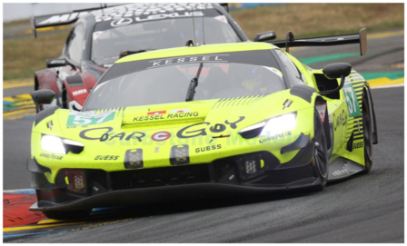 Modelauto 1:43 | Looksmart LSLM195 | Ferrari 296 LMGT3 | Kessel Racing 2025 #57 - D.Serra - C.Stevenson - I.Kimura