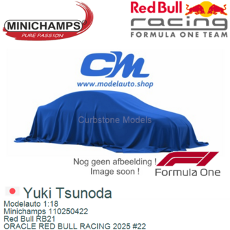 Modelauto 1:18 | Minichamps 110250422 | Red Bull RB21 | ORACLE RED BULL RACING 2025 #22
