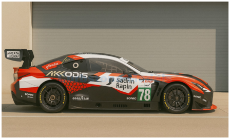 Modelauto 1:43 | Spark 25LM78 | Lexus Lexus RC F LMGT3 | Akkodis ASP Team 2025 #78 - F.Gehrsitz  - A.Robin - J.Hawksworth