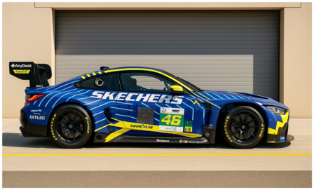 Modelauto 1:43 | Spark 25LM46 | BMW M4 GT3 Evo LMGT3 | Team WRT 2025 #46 - V.Rossi - A.Al Harthy - K.van der Linde