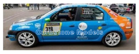 Modelauto 1:43 | Spark SG959 | Dacia Logan | Ollis Garage Racing 2024 #318 - O.Kriese - M.Lachmayer - Y.Lachmayer - M.Weisserme