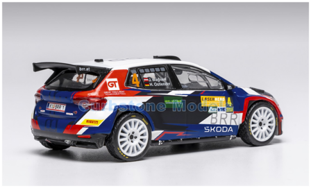 Modelauto 1:43 | IXO-Models RAM950.22 | Skoda Fabia Rally2 Baumschlager Rallye &amp; Racing Team 2024 #4 - J.Wagner - H.Ostlender 