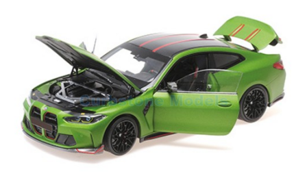 Modelauto 1:18 | Minichamps 110023020 | BMW M4 CSL Matt Green Metallic 2022