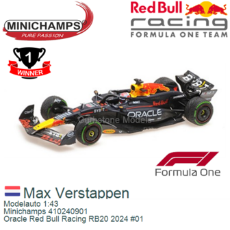 Modelauto 1:43 | Minichamps 410240901 | Oracle Red Bull Racing RB20 2024 #01