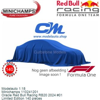 Modelauto 1:18 | Minichamps 110241201 | Oracle Red Bull Racing RB20 2024 #01