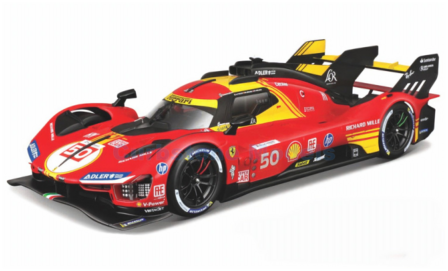 Modelauto 1:18 | Bburago 18-16312 | Scuderia Ferrari AF-Corse 499P 3.OL Turbo V6 Hypercar 2024 #50 - N.Nielsen - M.Molina - A.F