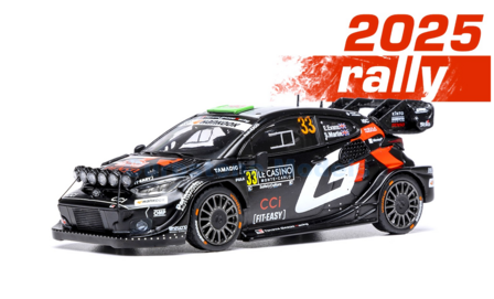 Modelauto 1:43 | IXO-Models RAM972B.22 | Toyota Gazoo Racing WRT GR Yaris Rally1 2025 #33 - E.Evans - S.Martin