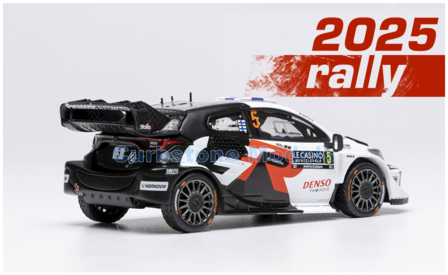 Modelauto 1:43 | IXO-Models RAM972D.22 | Toyota Gazoo WRT GR Toyota Rally1 2025 #5 - S.Pajari  - M.Salminen