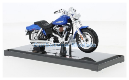 Motorfiets 1:18 | Maisto 20-21905BLUE | Harley Davidson FXDFSE CVO Fat Bob Blue 2009