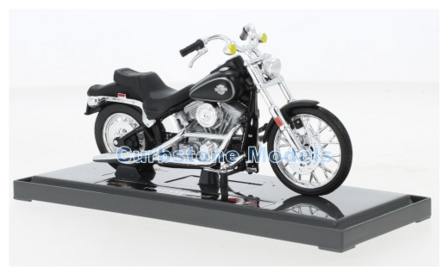 Motorfiets 1:18 | Maisto 20-21914BLACK | Harley Davidson FXST Softtail Black 1984