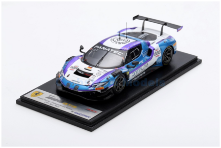 Modelauto 1:43 | Looksmart LSRC194 | Ferrari 296 GT3 | Rinaldi Racing - Francorchamps Motors 2024 - C.Hook - F.Fernandez-Laser 