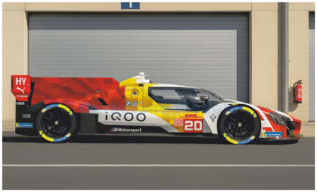 Modelauto 1:18 | Spark 18S1059 | BMW M Hybrid V8 Hypercar | Team WRT 2025 #20 - R.Frijns - R.Rast - S.van der Linde
