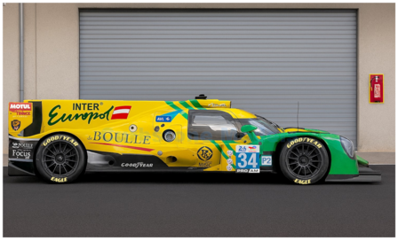 Modelauto 1:43 | Spark S9282 | Oreca 07 Gibson LMP2 | Inter Europol Competition 2025 #34 - J.Simmenauer - L.Ghiotto  - N.Boulle