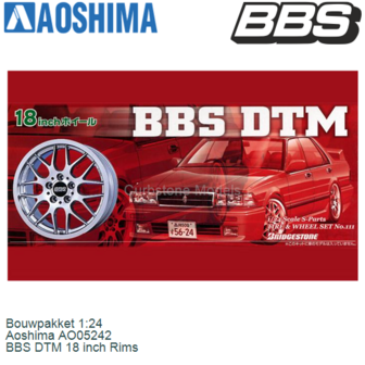 Bouwpakket 1:24 | Aoshima AO05242 | BBS DTM 18 inch Rims