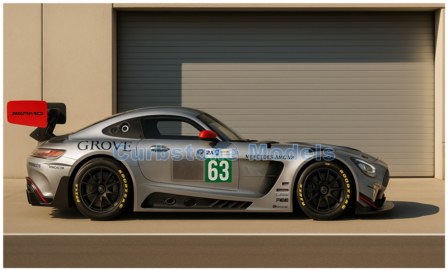 Modelauto 1:43 | Spark S9298 | Mercedes AMG Evo LMGT3 | Iron Lynx 2025 #63 - B.Grove - S.Grove - L.Stolz