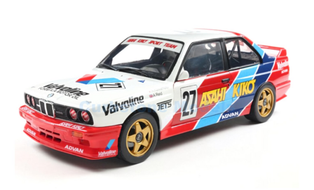 Modelauto 1:18 | Solido 1801529 | BMW M3 (E30) Sport Evolution | Asahi Kiko Sport Team 1993 #27 - A.Reid