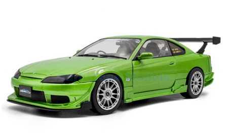 Modelauto 1:18 | Solido SO1812203 | Nissan Silvia S15 Spec-R Aero Lime Green 1999