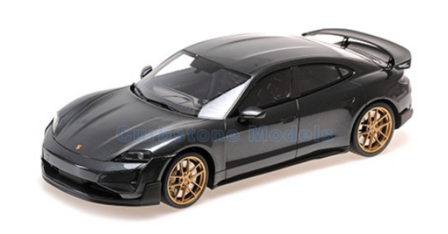 Modelauto 1:18 | Minichamps 117069401 | Porsche Taycan Turbo GT Grey 2024